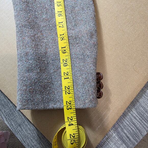 Vintage Kenny Rogers Western Blazer Mens 48R USA Made Leather Elbow Patch Cowboy - Picture 12 of 13